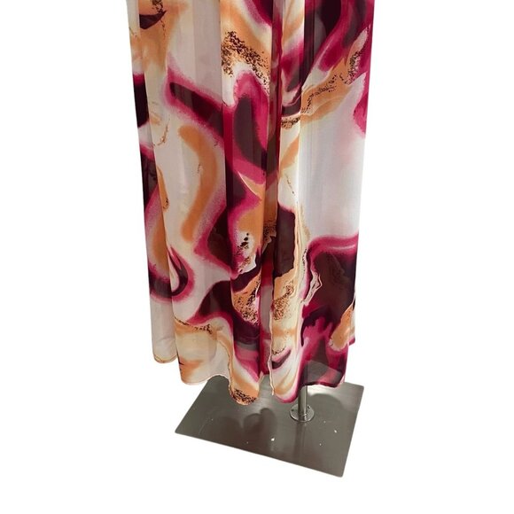 Steps New York Abstract Print Two Piece Maxi Skirt And Bandeau Set Boho Chic - Picture 10 of 12